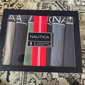 Nautica 6pack Brushed Micro Boxer Briefs / 5” Inseam